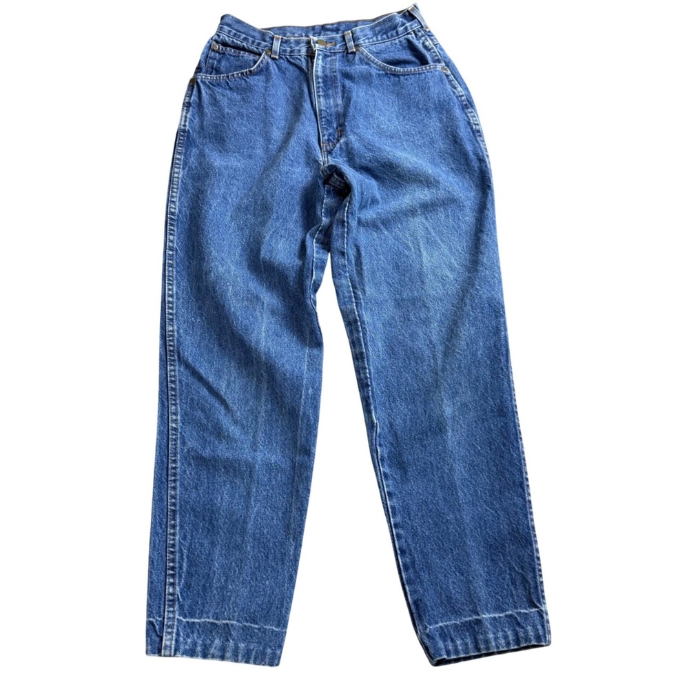 Chic Mom Jeans Women 26" High Waisted Tapered Leg Made in USA 90s‎